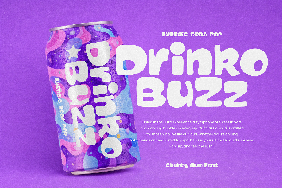 Chubby Gum - A Playful Chunky Font, a Sans Serif Font by agnyhasyastudio (Photo 4 of 15)