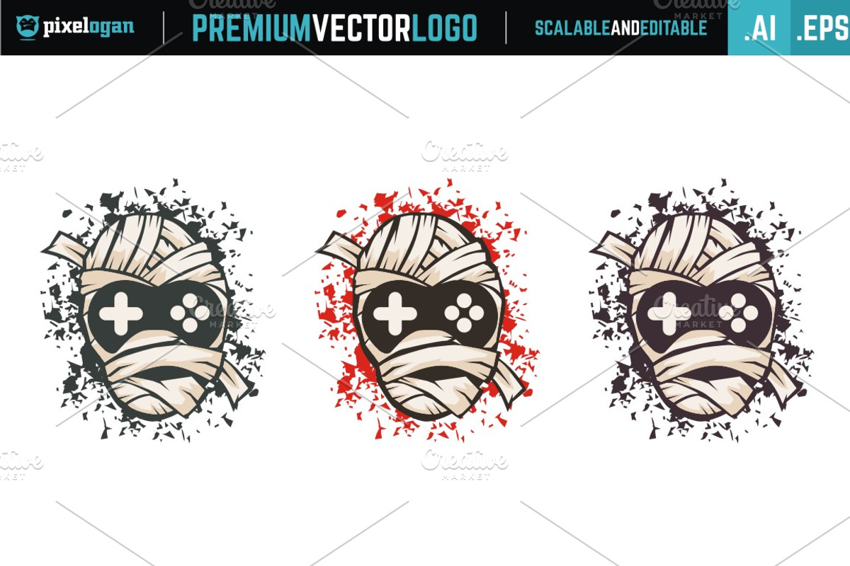 Gamer Mummy Logo, a Branding & Logo Template by pixelogan (Photo 3 of 3)