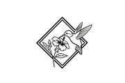 Hummingbird Flower Design Bundle, an Illustration by Designs_River (Thumbnail 5 of 31)