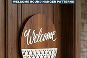 Round Door Hanger Welcome Sign Desig, a Graphic by AtacanDigital (Thumbnail 1 of 12)