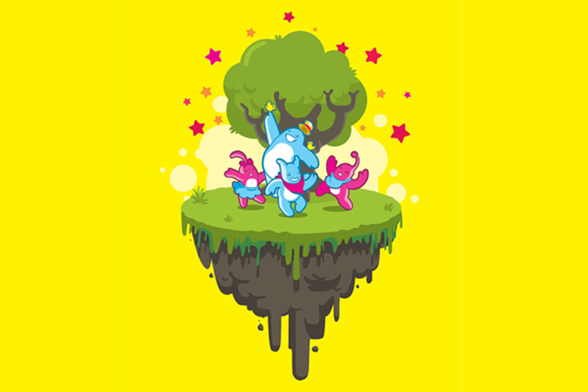 Fantasy world with cute monsters, an Animal Illustration by Andres Moncayo (Photo 1 of 2)