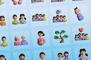 3D Family Icons, a Characters & Person 3D Model by Flat Icons (Thumbnail 8 of 8)