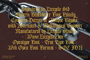 Bageshron Blackletter Font Family, a Blackletter Font by Enxyclo Studio (Thumbnail 3 of 27)