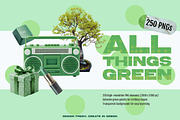 ALL THINGS GREEN: 250 PNG Elements, an Object Graphic by Megan Aili Designs (Thumbnail 1 of 17)