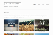 Harper - Minimal Portfolio Template, a Websites & App Template by Carvd Themes (Thumbnail 1 of 4)