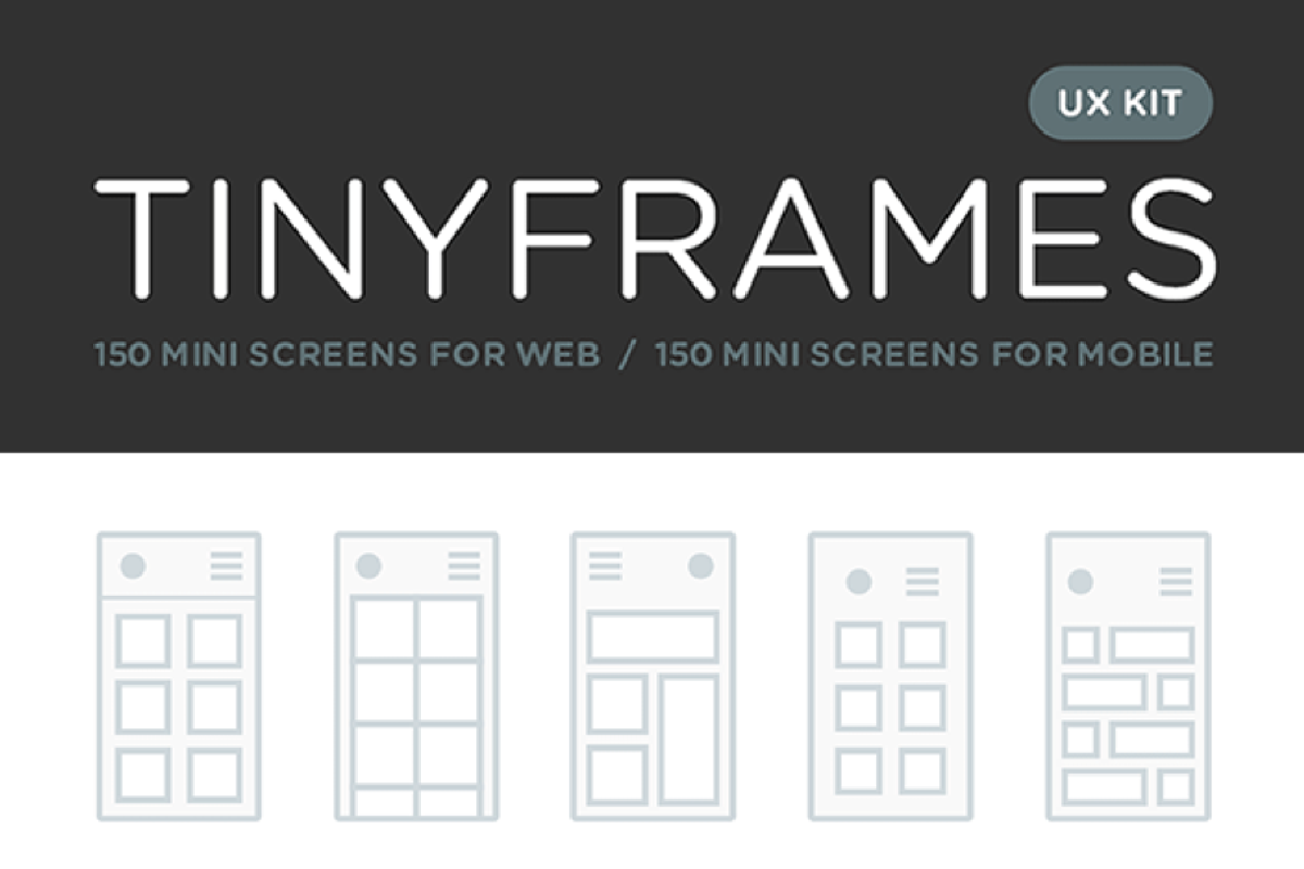 TinyFrames UX Kit, a Templates & Theme by UI8 (Photo 1 of 4)