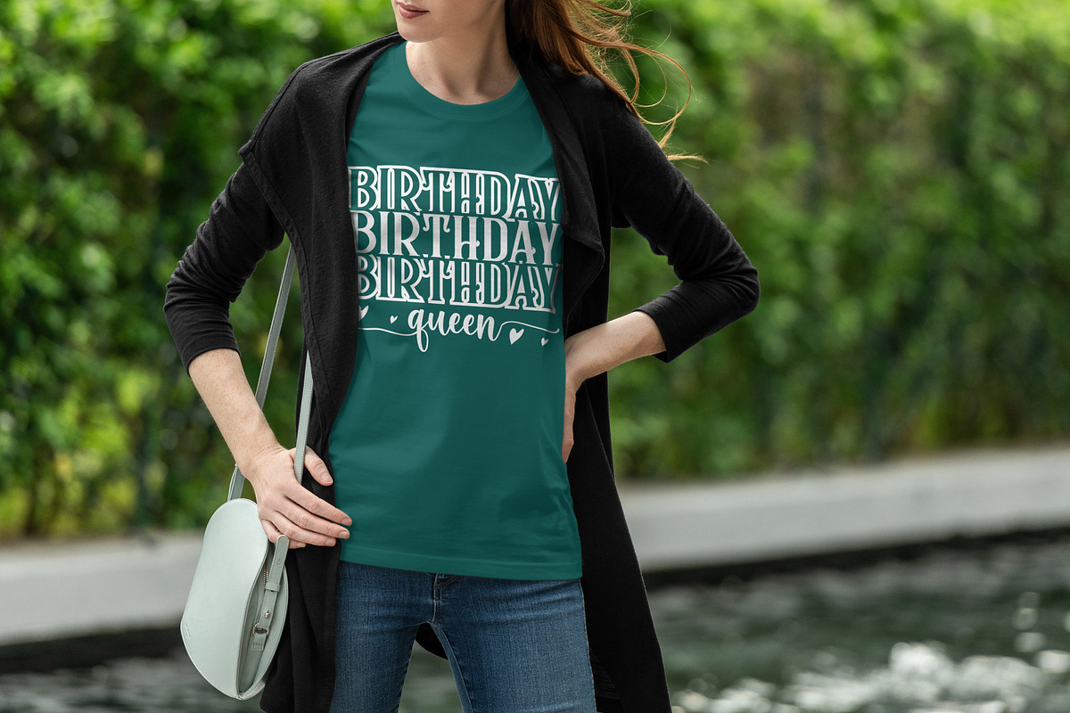 T Shirt Design For Birthday Queen, a Graphic by Vector Portal (Photo 5 of 5)