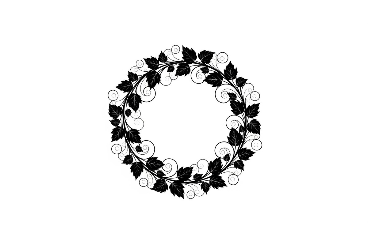 Botanical Floral Wreath SVG Bundle, an Illustration by Designs_River (Photo 16 of 31)