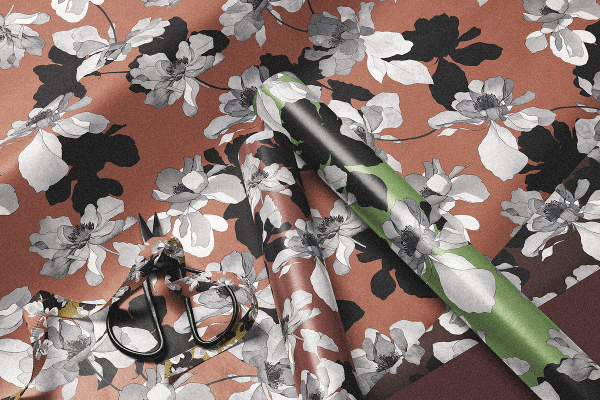 Dark Academia Floral Pattern, a Pattern Graphic by likorbut (Photo 10 of 12)