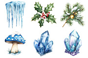 Watercolor Christmas Cute Fairy, an Illustration by CitraGraphics (Thumbnail 4 of 5)