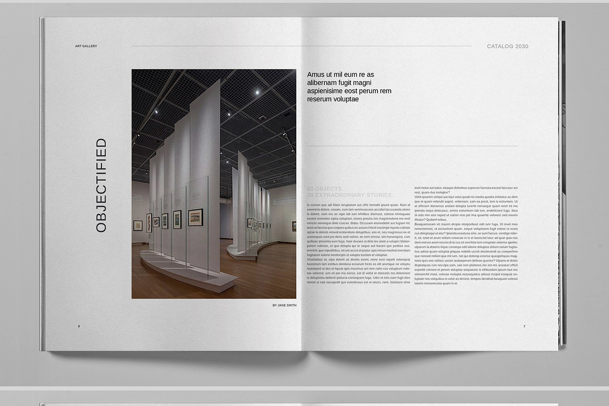 Art Gallery Catalog Brochure, a Brochure Template by Boris Cupac (Photo 5 of 7)