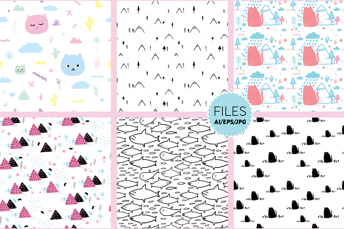 Kids Patterns, a Pattern Graphic by funderful (Photo 7 of 7)