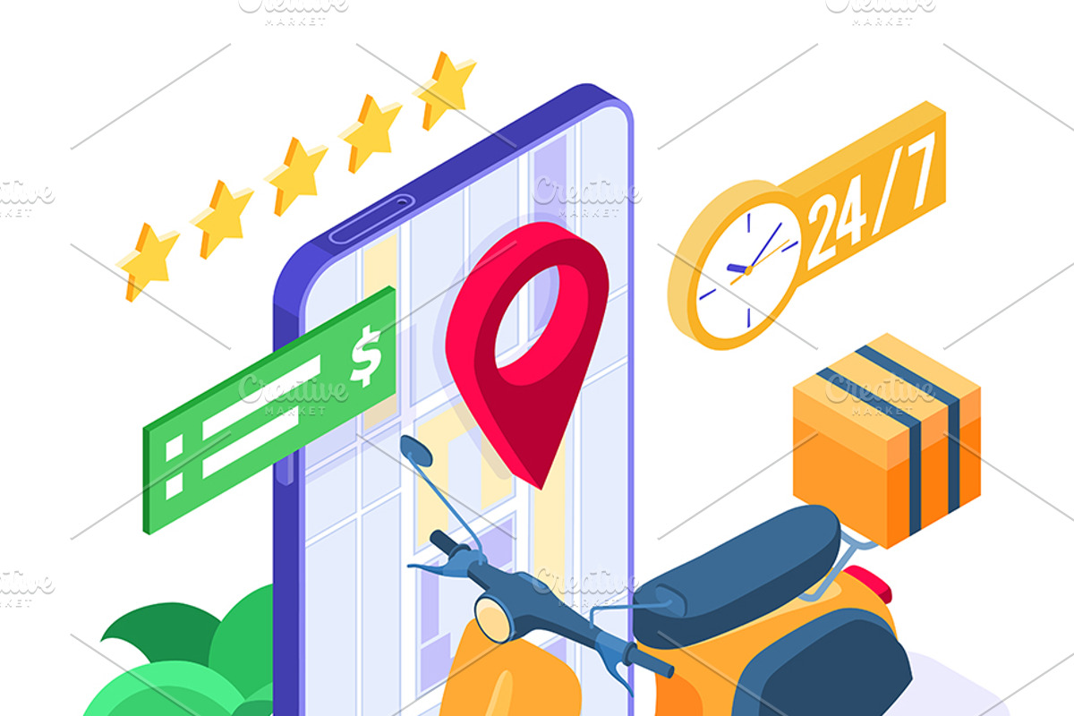 Online Internet Shopping Delivery, a Food Illustration by TAlex (Photo 3 of 6)