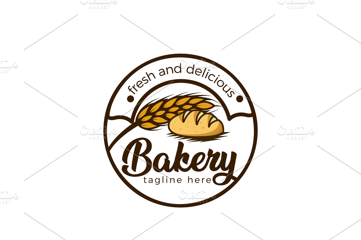 Bakery Shop Logo Design, a Branding & Logo Template by AlvinStd