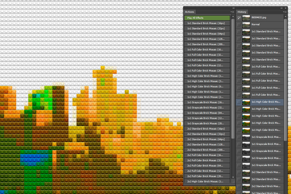 40 Brick Mosaics Actions preview 5