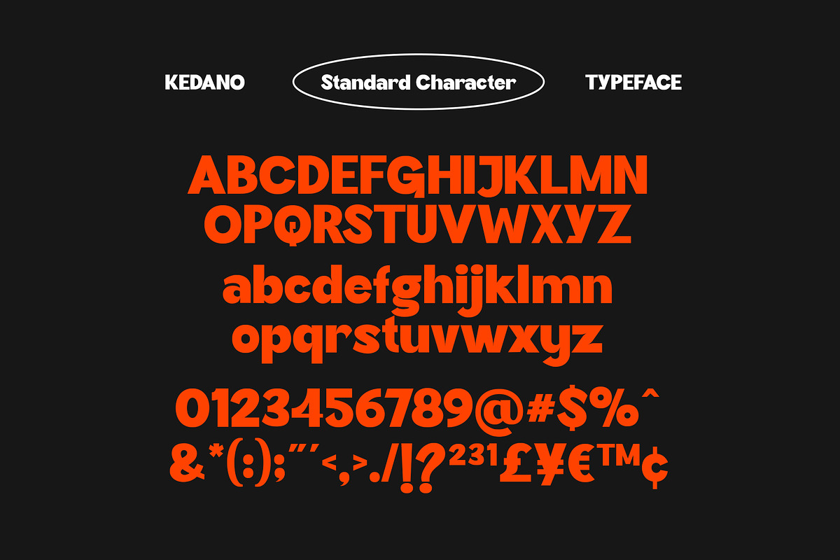 Kedano - Bold Display Font, a Sans Serif Font by Siwox Studios (Photo 6 of 8)