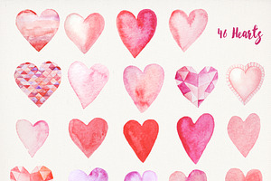 Watercolor Valentine Collection