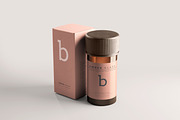 Amber Glass Bottle Mockup, a Cups & Container Mockup by pmvch (Thumbnail 1 of 20)