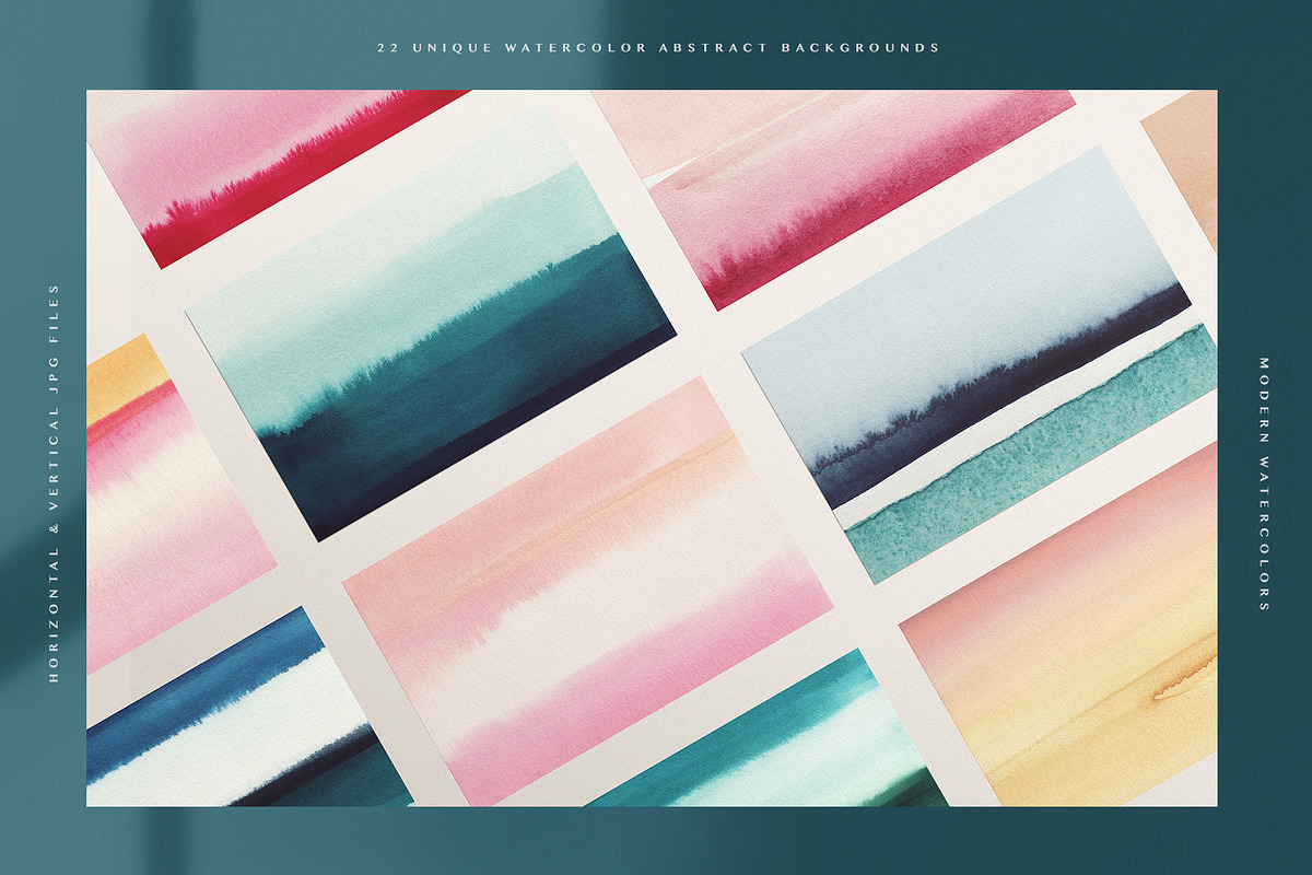 Modern Watercolor Backgrounds, a Texture Graphic by Basia Stryjecka (Photo 2 of 12)