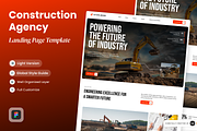 SteelMinds - Construction Agency, a Landing Page Template by SLAB! Design (Thumbnail 1 of 4)
