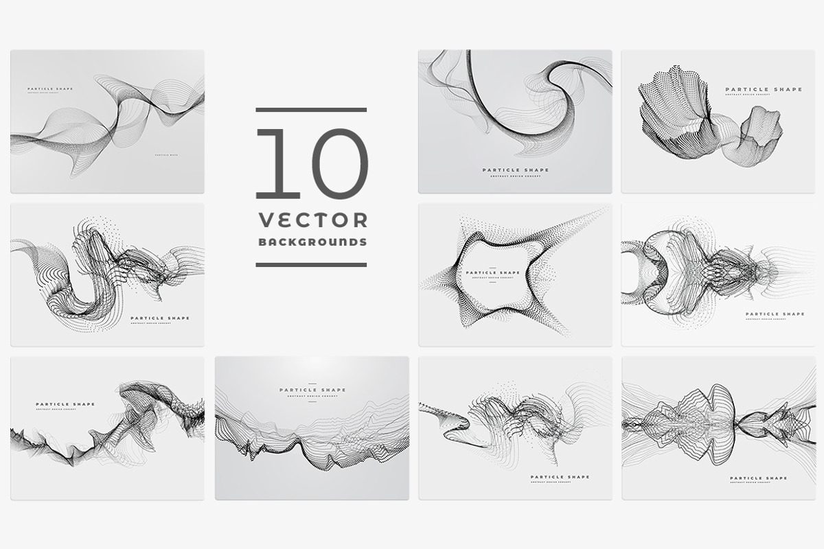 Particle Abstract Backgrounds vol 3, a Templates & Theme by blauananas (Photo 2 of 6)