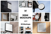 Signage Mockups vol.03 - Advertising, an Advertising Mockup by MockupForest (Thumbnail 1 of 11)