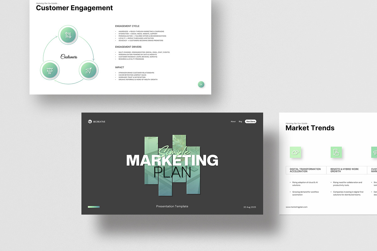 Simple Marketing Plan Template preview 8