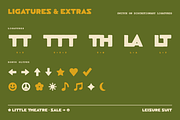 Leisure Suit | 70s Retro Font, a Sans Serif Font by Lauren Hodges (Thumbnail 11 of 13)