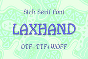 Laxhand slab serif font, a Slab Serif Font by Guten Tag Vector (Thumbnail 1 of 4)