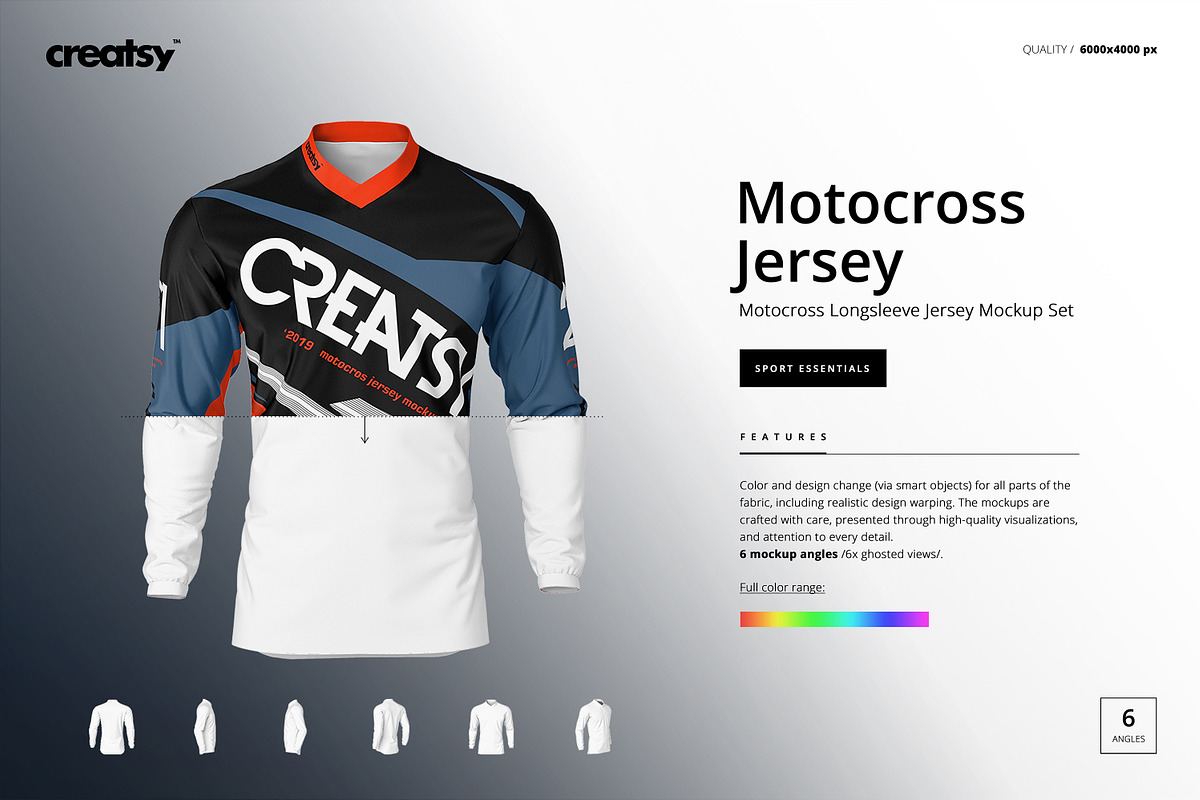 Motocross Jersey Mockup Set, a Shirt Mockup by creatsy5 (Photo 1 of 5)