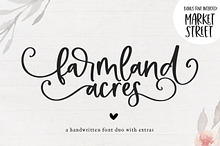 Farmland Acres | Script Font Duo