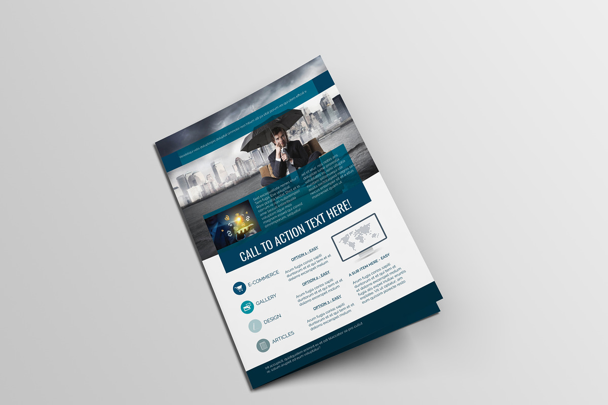 A4 BiFold Brochure Template, a Brochure Template by Machel Design (Photo 4 of 5)