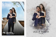 Wedding Watercolor Art Photo Effect, an Action Add-On by Shovajit (Thumbnail 7 of 9)