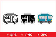 Camper Van Vector Design, a Solid Icon by Artonix (Thumbnail 1 of 2)