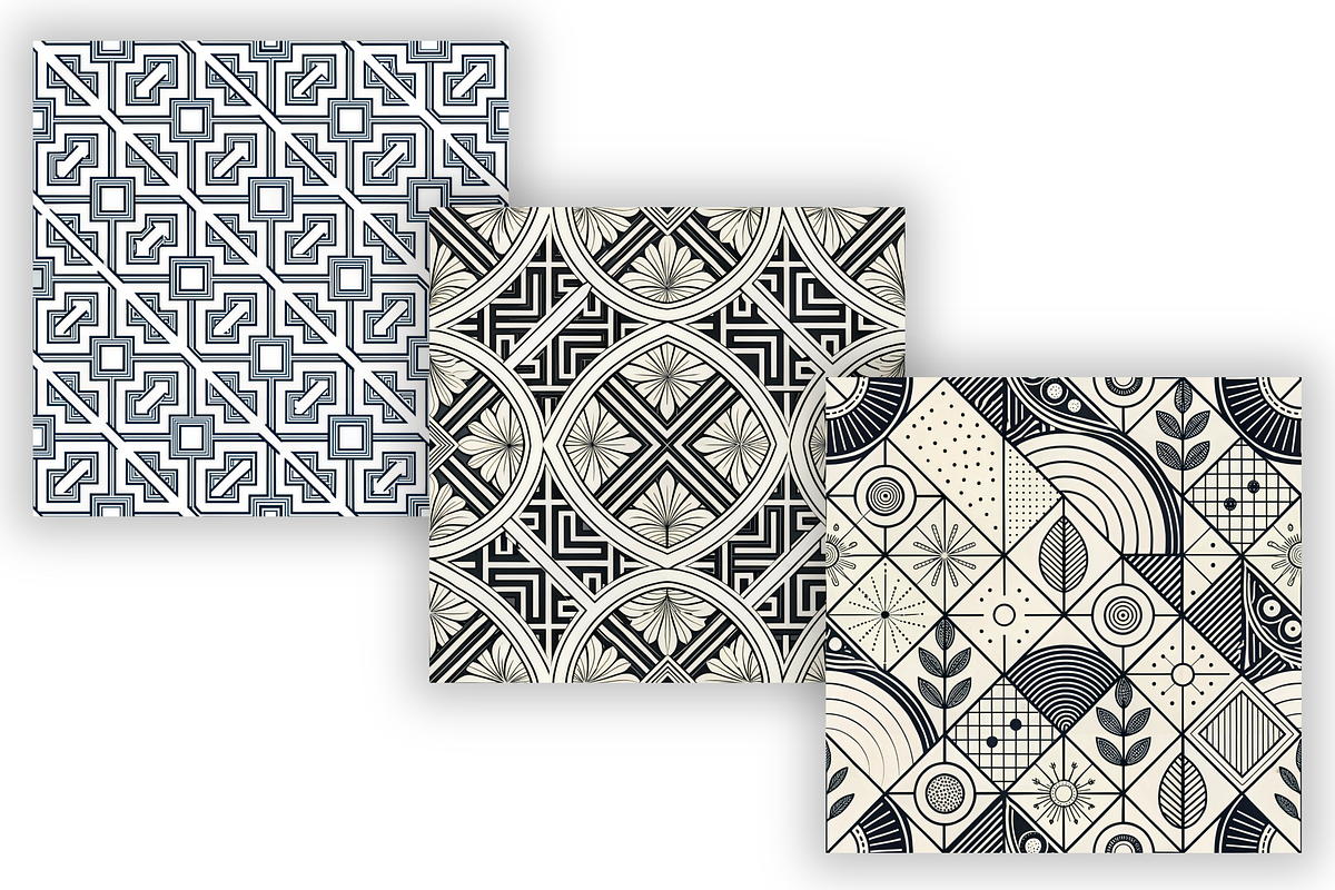 Geometric Patterns Bundle, Seamless, a Pattern Graphic by FloridPrintables (Photo 7 of 7)