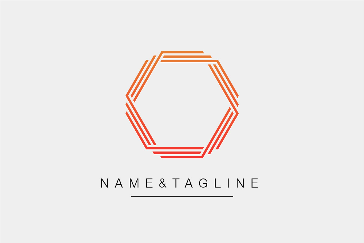 Hexagon Monogram Logo Template, a Branding & Logo Template by WORAKAMON Design Studio (Photo 2 of 5)