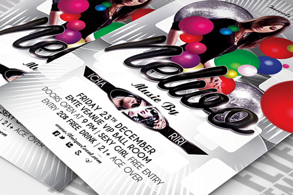 Nelwo Party Flyer Template, a Flyer Template by temphall (Photo 2 of 2)