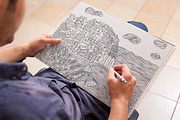 Cities coloring set - 12 pages, a Graphic by Lana Samokhina (Thumbnail 9 of 14)