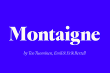 Montaigne Classic Serif