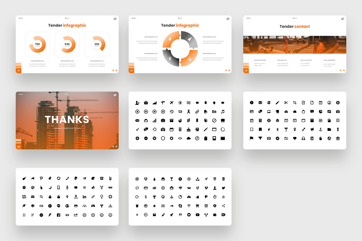 Construction Industry Google Slides, a Presentation Template by BeadyLab (Photo 6 of 6)
