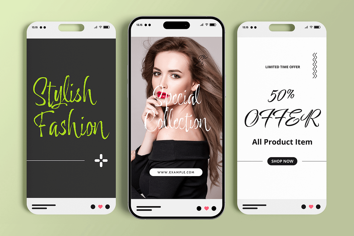 Fashion Social Media Story Design, a Social Media Template by MightyDesign (Photo 1 of 6)