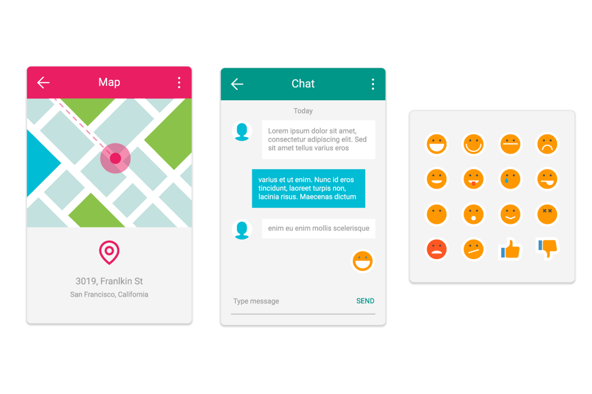 Material Design UI Kit, an UI Kit Template by Graphue