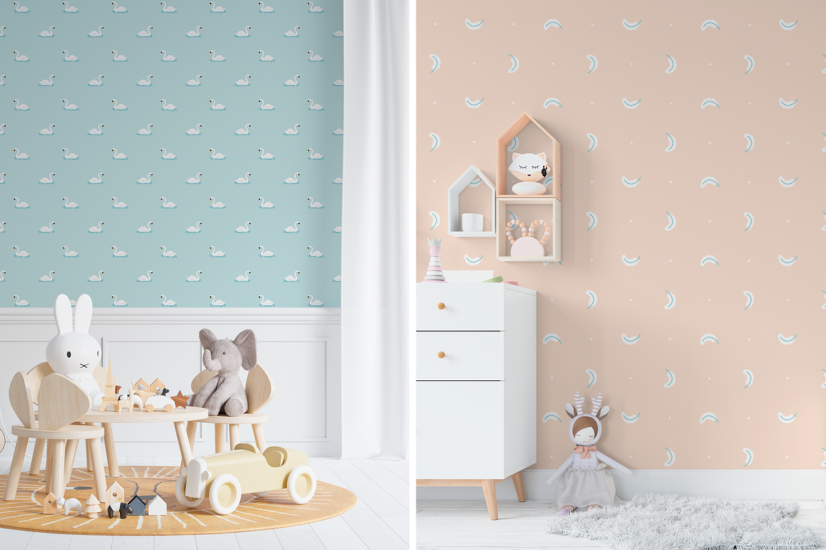 Lovely Swans Clipart & Patterns, a Pattern Graphic by LiSA Creative Mood (Photo 8 of 9)
