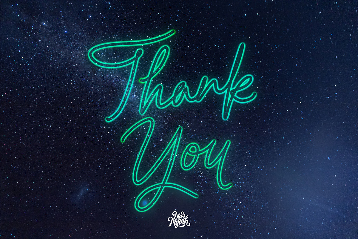 Procreate Monoline Lettering Brushes, a Brush Add-On by Nurmiftah (Photo 10 of 10)