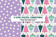 Pastel Christmas Seamless Pattern, a Pattern Graphic by Alanna Messina Design Co (Thumbnail 4 of 8)