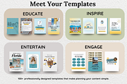 Travel Agent Social Media Templates, a Social Media Template by gooddogcreativeco (Thumbnail 3 of 9)