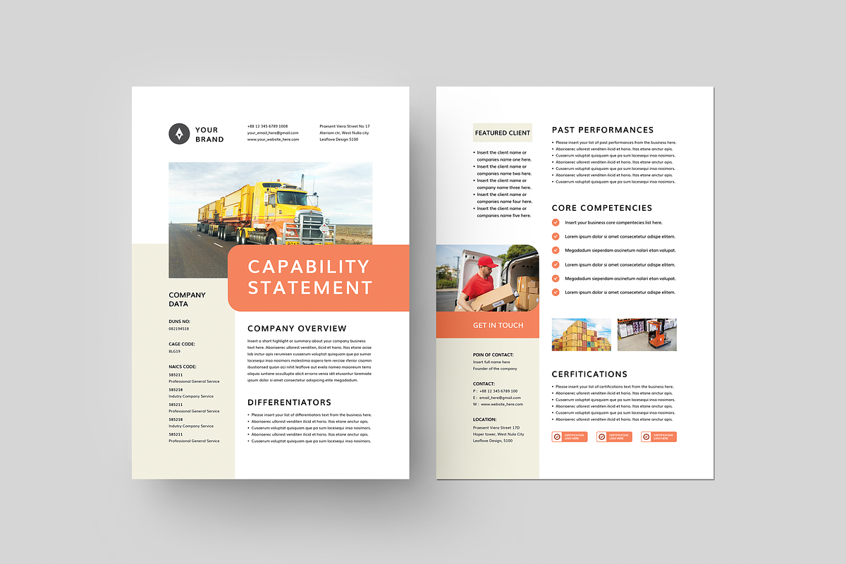 Capability Statement Bundle, a Flyer Template by Leaflove (Photo 7 of 10)