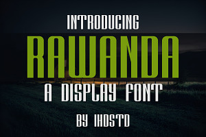 Rawanda a Display Font