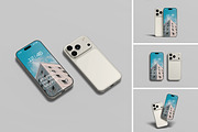 iPhone 17 Pro Max Mockup, an iPhone Mockup by graphicsecond (Thumbnail 1 of 5)