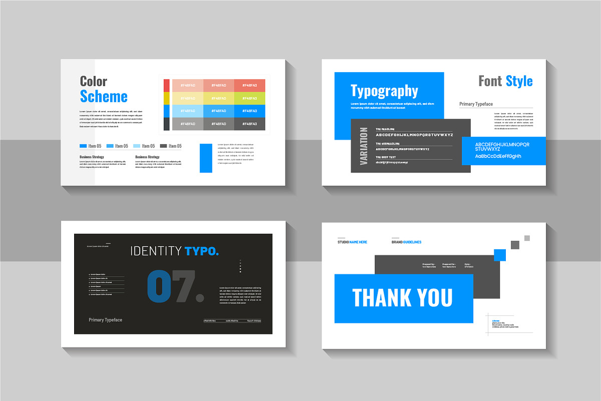 Brand guideline corporate portfolio, a Presentation Template by Pavel_design (Photo 4 of 4)